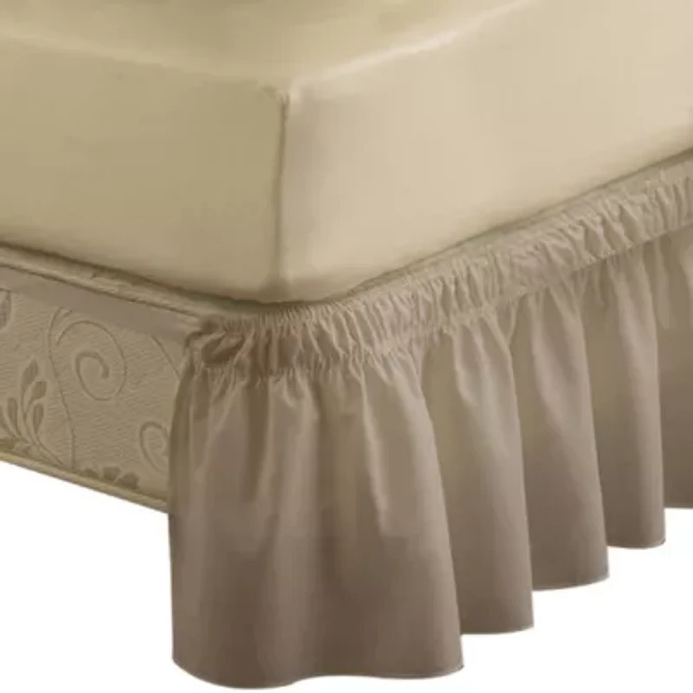 EasyFit Wrap-Around Solid Ruffled Bedskirt