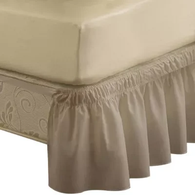 EasyFit Wrap-Around Solid Ruffled Bedskirt