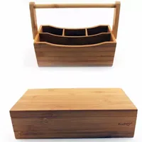 BergHOFF Bamboo 2-pc. Tea Box Flatware Caddy Set