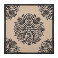 Safavieh Courtyard Collection Kimberly Oriental Indoor/Outdoor Square Area Rug