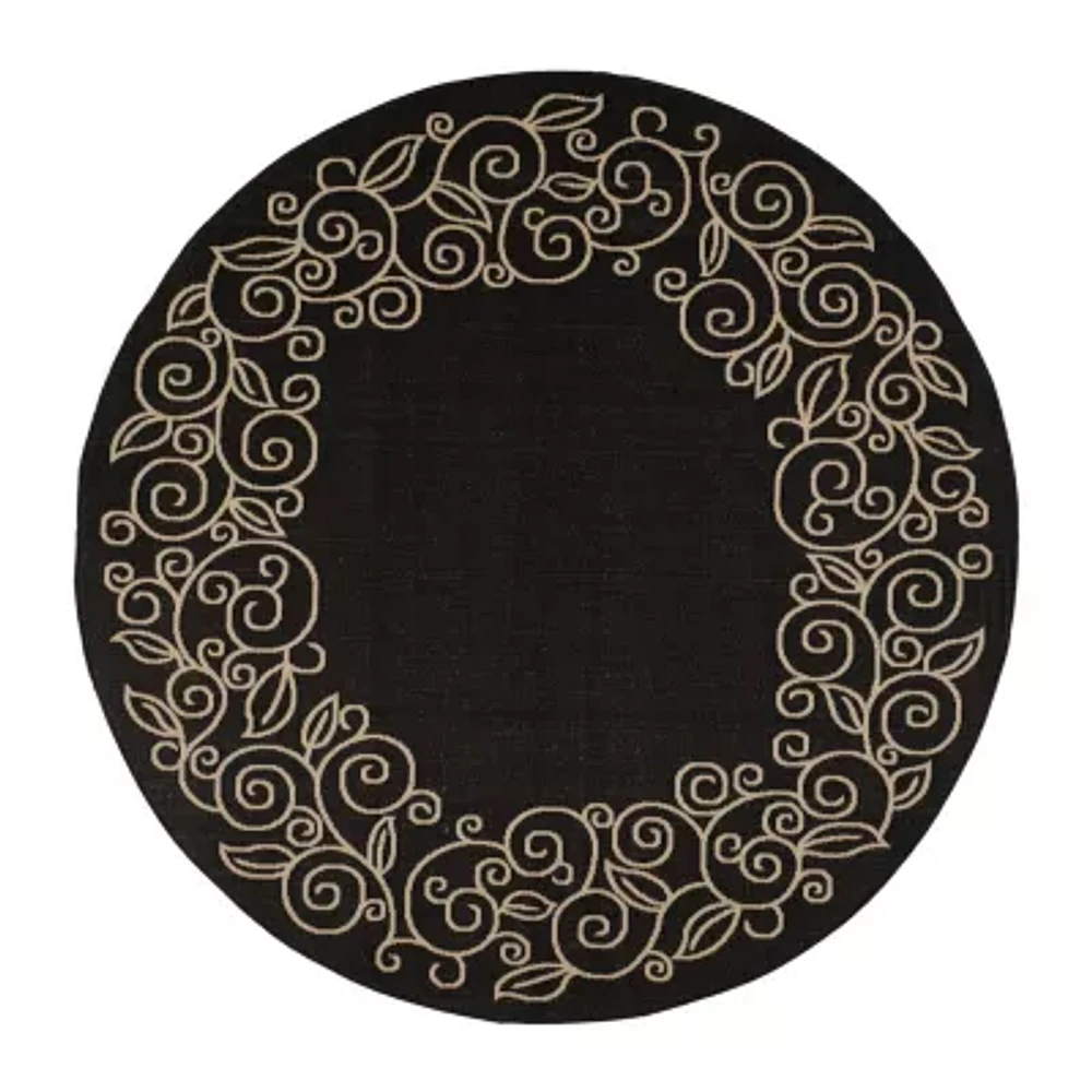 Safavieh Kiaran Floral Indoor Outdoor Round Area Rugs