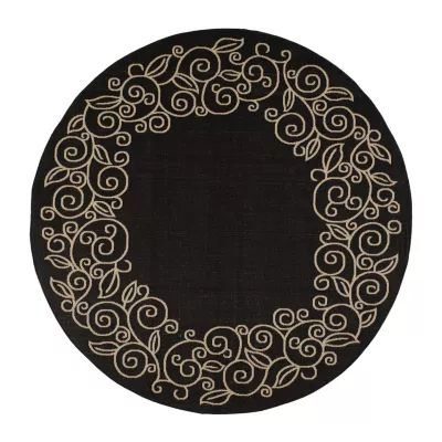 Safavieh Kiaran Floral Indoor Outdoor Round Area Rug