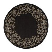 Safavieh Kiaran Floral Indoor Outdoor Round Area Rug