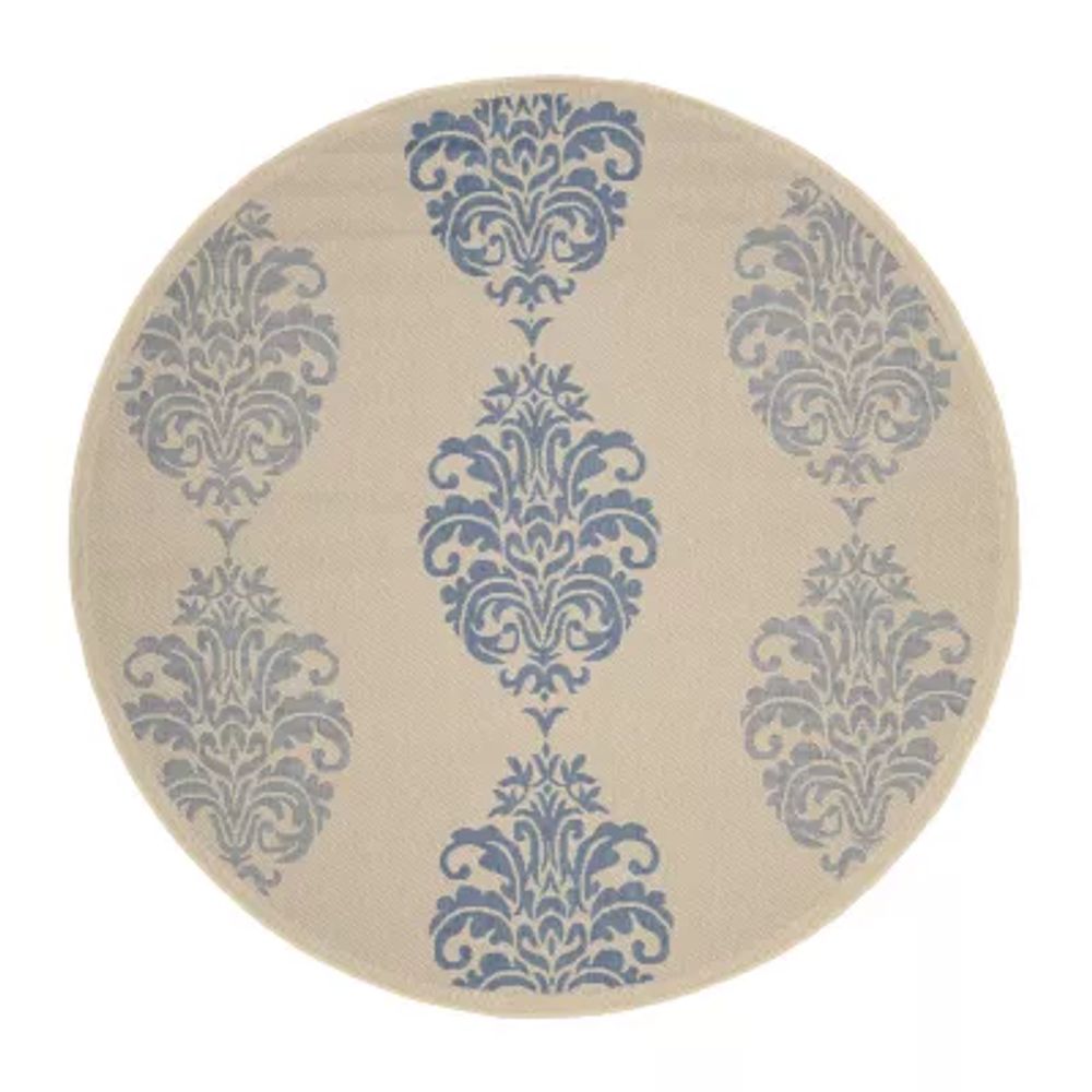 Safavieh Ray Floral Indoor Outdoor Round Area Rug