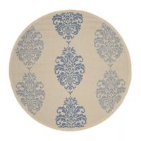 Safavieh Ray Floral Indoor Outdoor Round Area Rug