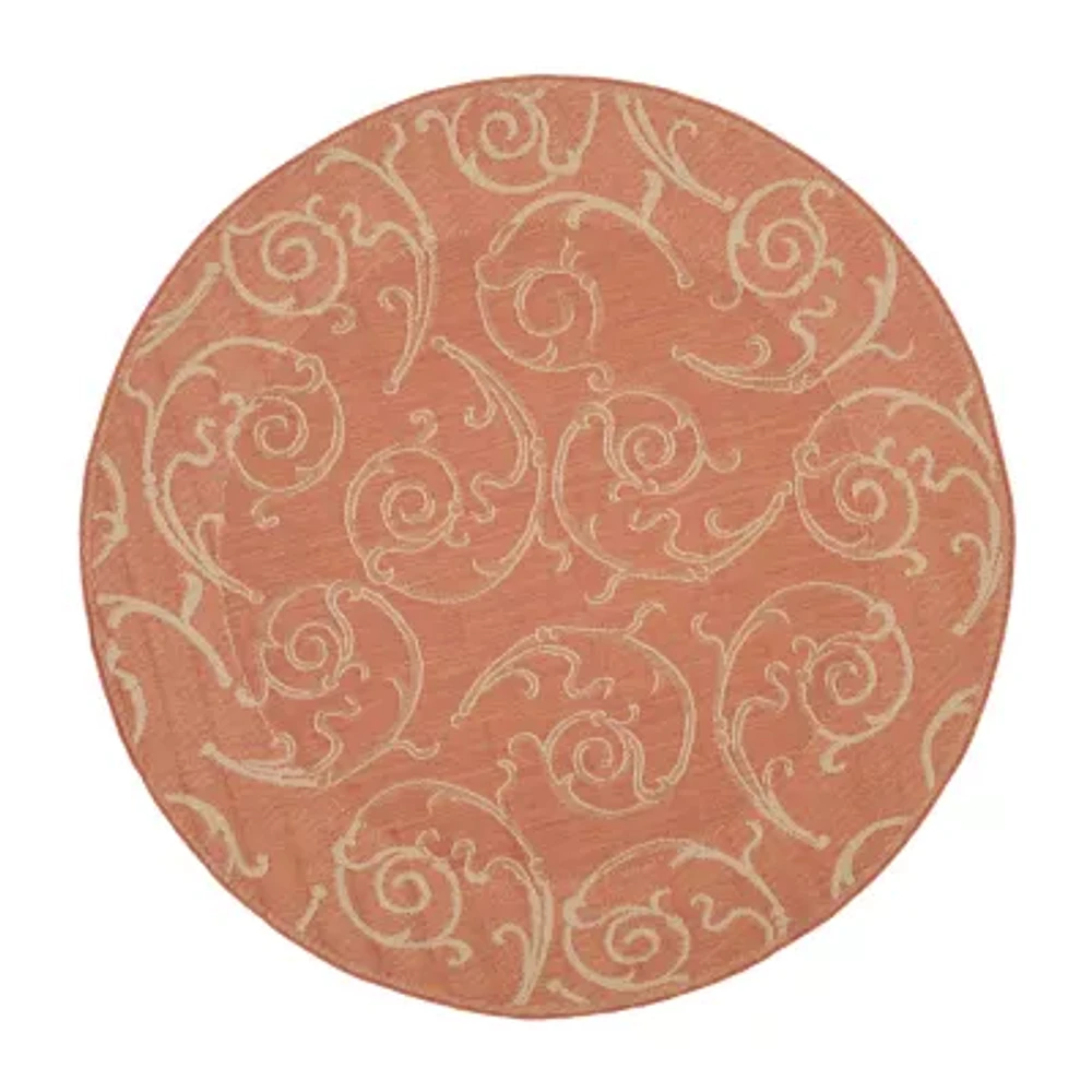 Safavieh Torvald Oriental Indoor Outdoor Round Area Rug