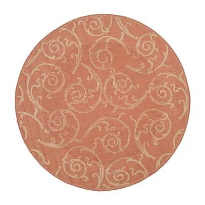 Safavieh Torvald Oriental Indoor Outdoor Round Area Rug