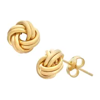 Made in Italy 14K Gold 8.2mm Knot Stud Earrings