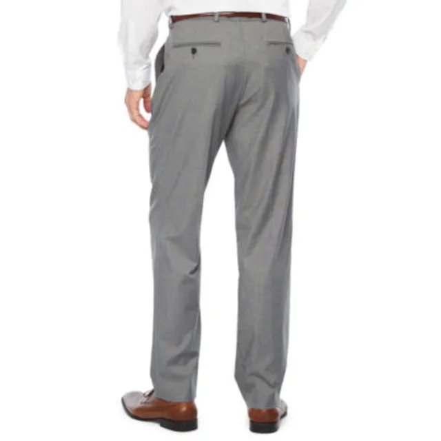 JF J. Ferrar Comfort Waist Flat-Front Dress Pants Pants for Men