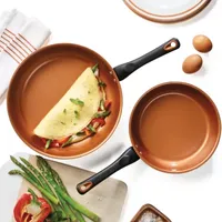 Farberware Glide Copper Ceramic 10-pc. Nonstick Cookware Set