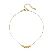 Bijoux Bar Delicates Gold Tone 16 Inch Collar Necklace