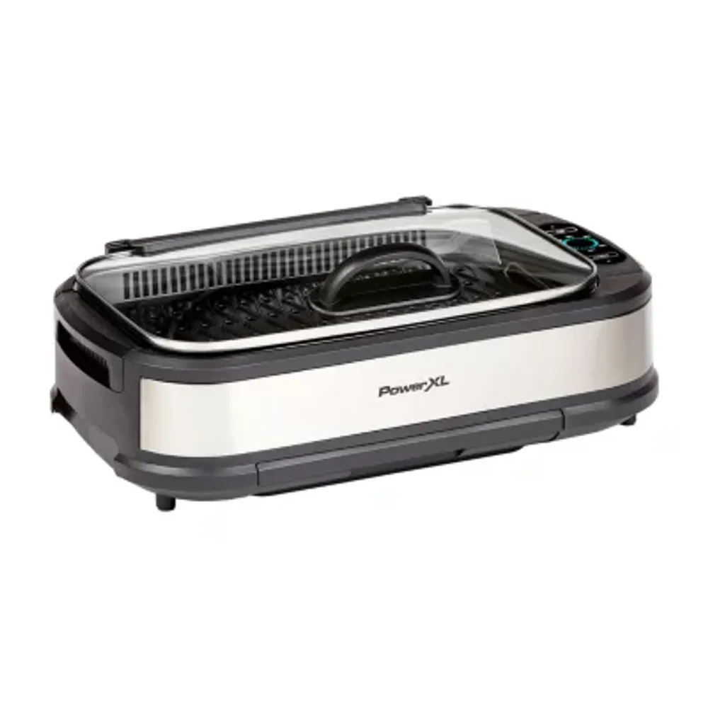 Power Smokeless Indoor Elecric Grill W/Lid. As Seen On TV. NEW.