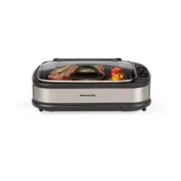 PowerXL Smokeless Indoor Grill With Hinged Glass Lid