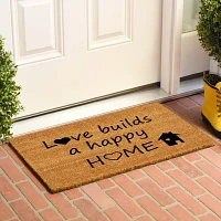 Calloway Mills Happy Home Outdoor Rectangular Doormats