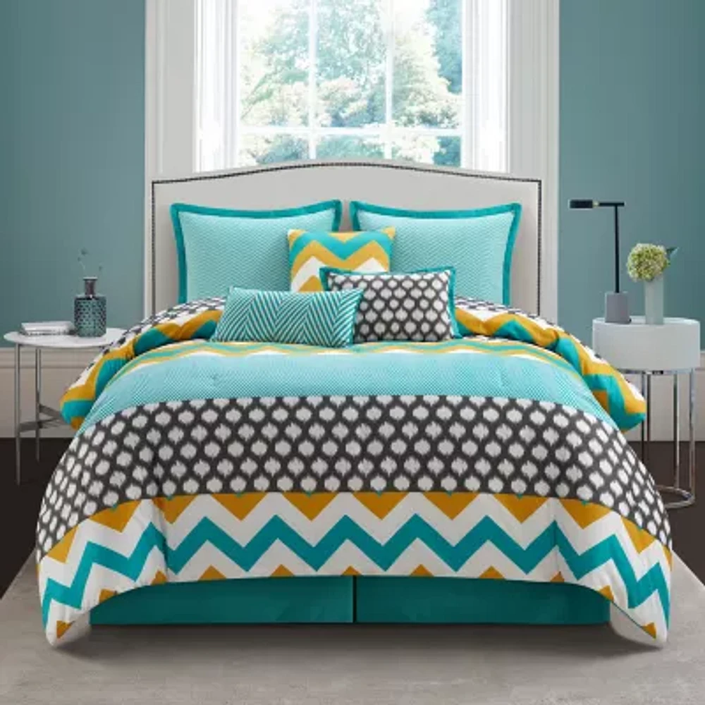 Stratford Park Niana 7-pc. Chevron Lightweight Comforter Set