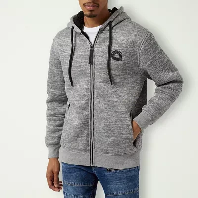 Akademiks Mens Long Sleeve Zipper Hoodie