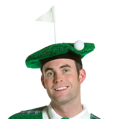 Unisex Adult Golf Beret Costume Accessory