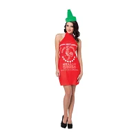 Womens Sriracha Dress With Headband Costume