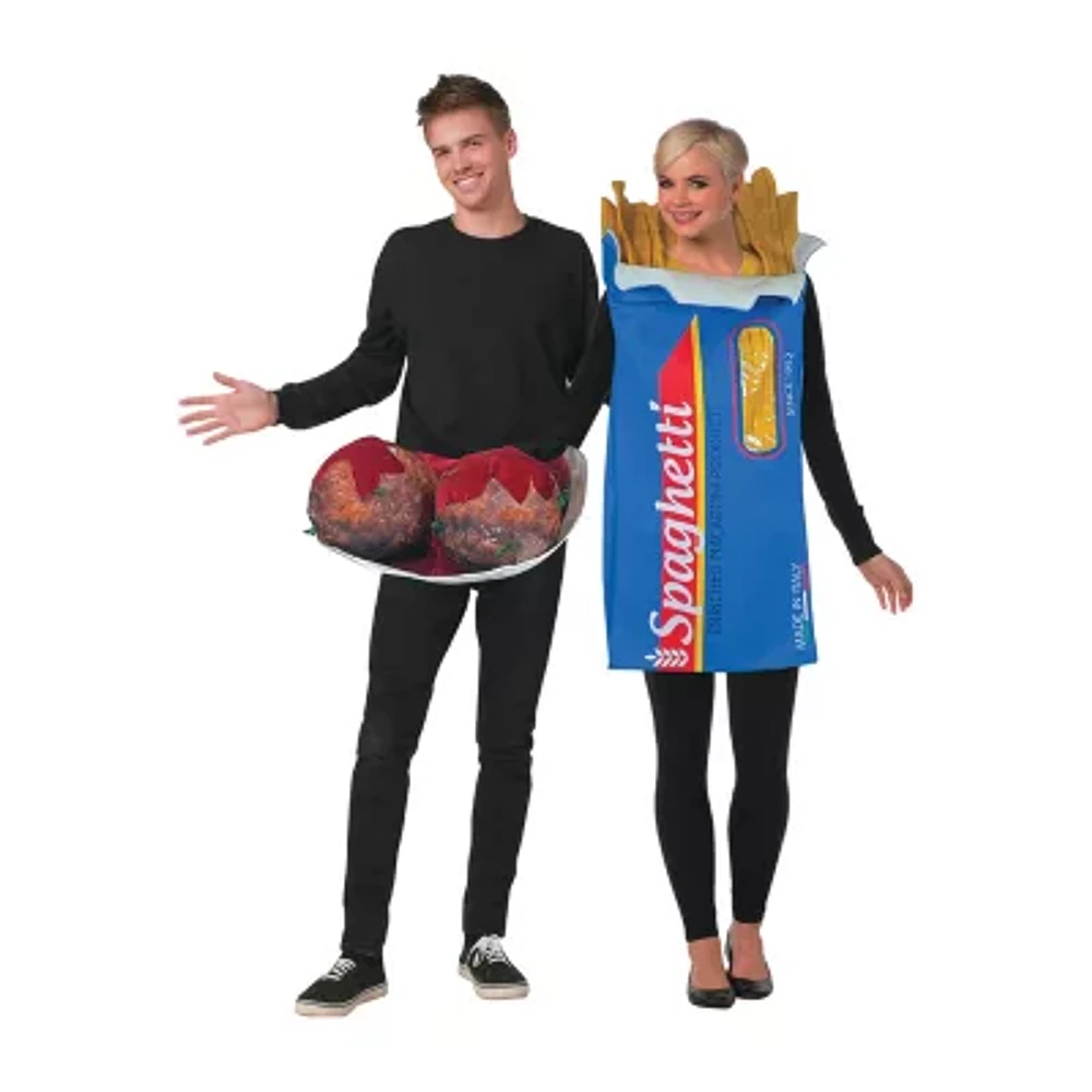 Unisex Adult Spaghetti And Meatballs Couple Costume