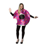 Unisex Adult Strawberry Doughnut With Bite Costume