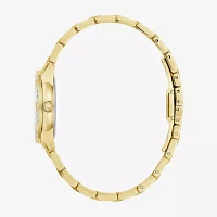 Bulova Classic Sutton Womens Diamond Accent Gold Tone Stainless Steel Bracelet Watch 98r297