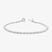 (H-I / Si2-I1) 2 CT. T.W. Lab Grown White Diamond 10K or 14K Gold 7.25 Inch Tennis Bracelet