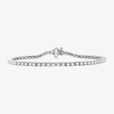 4 CT. T.W. Natural White Diamond 10K or 14K Gold 7.25 Inch Tennis Bracelet