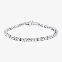 (H-I / Si2-I1) 8 CT. T.W. Lab Grown Diamond Tennis Bracelet Gold