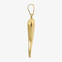 Italian Horn Mens 10K Gold Pendant