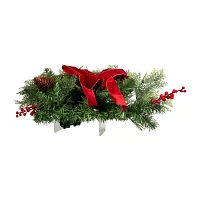 Kurt Adler Battery-Operated Red Bow 2 Foot Pre-Lit Cedar Christmas Tree
