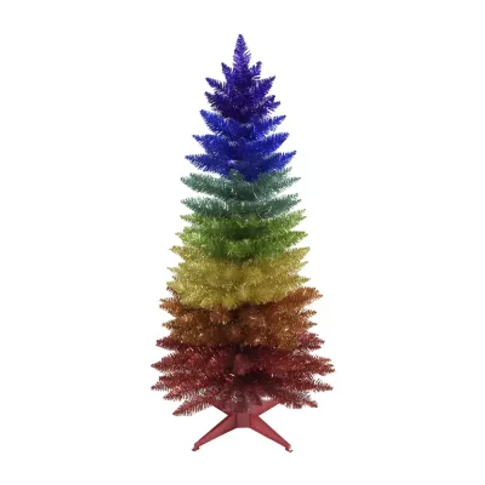 Kurt Adler Foil Rainbow 4 Foot Christmas Tree