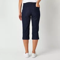 St. John's Bay Womens Secretly Slender Mid Rise Capris