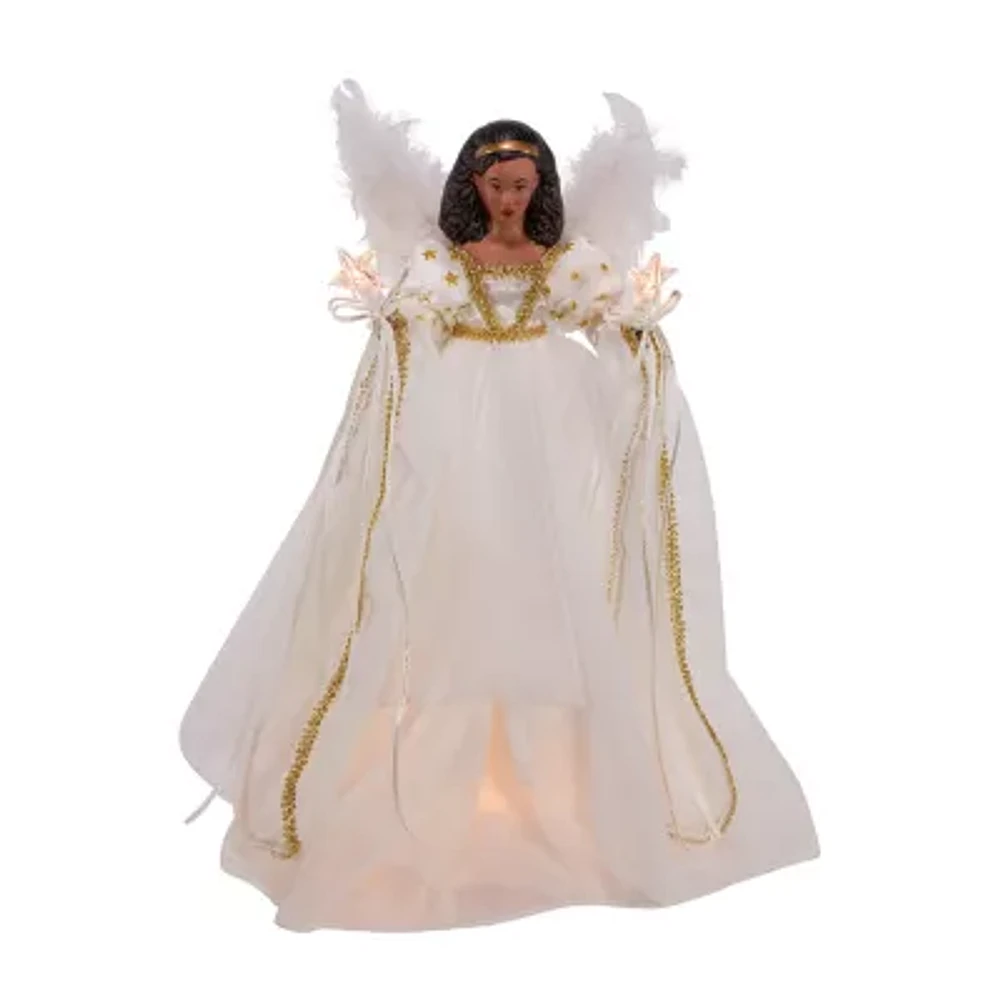 Kurt Adler Ul 10l Black Angel Christmas Tree Topper