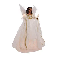 Kurt Adler Ul 10l Black Angel Christmas Tree Topper