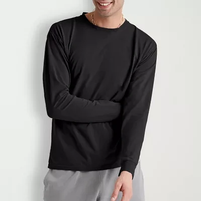 Hanes Mens Crew Neck Long Sleeve T-Shirt