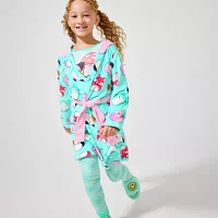 Little & Big Girls Knee Length Long Sleeve Squishmallows Robe