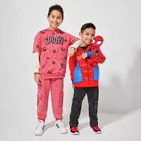 Disney Collection Little & Big Boys Spiderman Fleece Zipper Hoodie