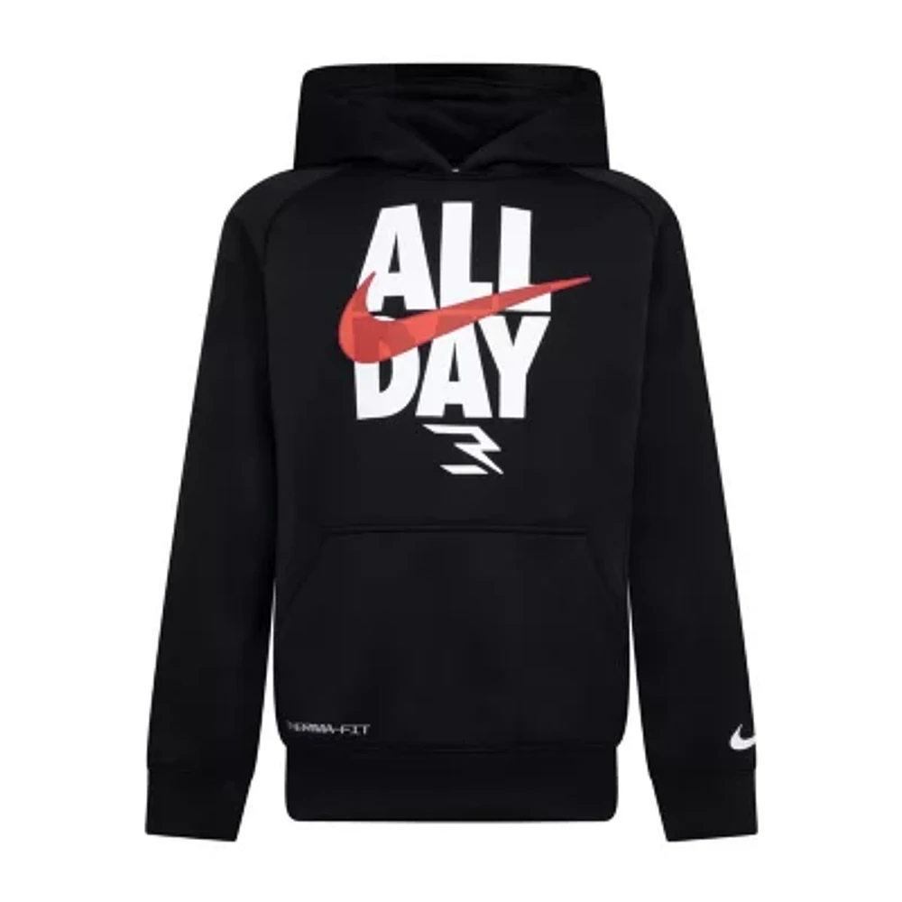 Nike 3BRAND by Russell Wilson Big Boys Dri-Fit Fleece Hoodie