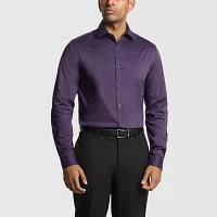 Van Heusen Slim Mens Fit Stretch Fabric Wrinkle Free Long Sleeve Dress Shirt