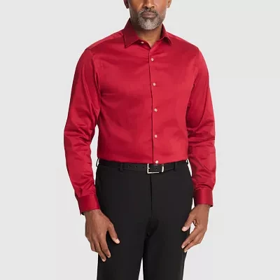 Van Heusen Mens Slim Fit Stretch Fabric Wrinkle Free Long Sleeve Dress Shirt