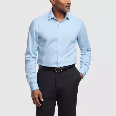 Van Heusen Comfort Performance Mens Slim Fit Stretch Fabric Wrinkle Free Long Sleeve Dress Shirt