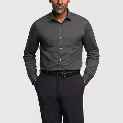 Van Heusen Mens Slim Fit Stretch Fabric Wrinkle Free Long Sleeve Dress Shirt