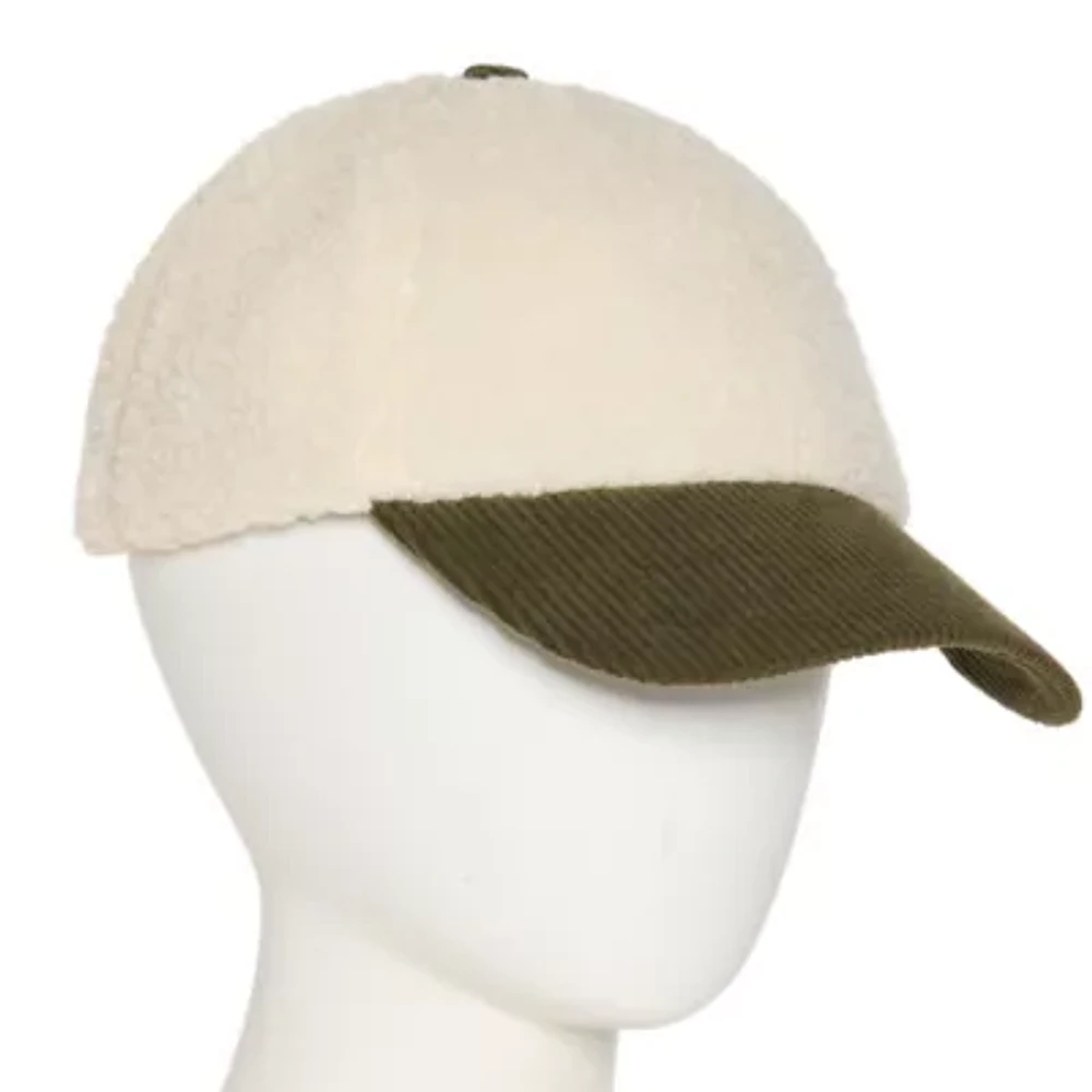 Mixit Sherpa Cord Baseball Womens Cap