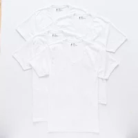 IZOD Mens 4 Pack Short Sleeve V Neck T-Shirt