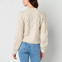 Ryegrass Womens Long Sleeve Rib Knit Pullover Sweater