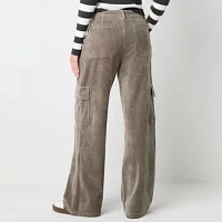 Arizona Low Rise Loose Fit Womens Straight Corduroy Pant - Juniors