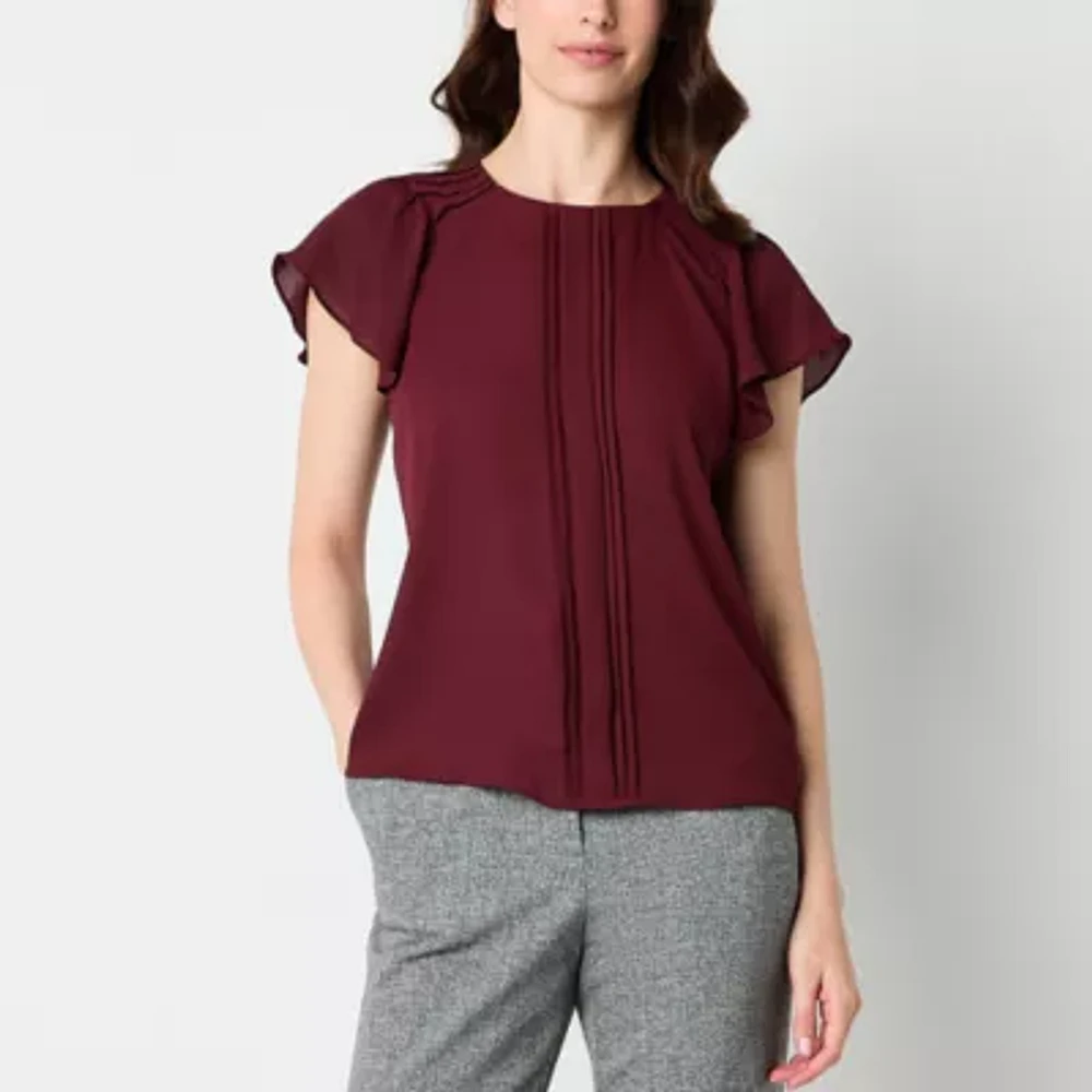 Worthington Petite Womens Perfect Blouse