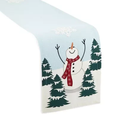 North Pole Trading Co. Christmas Snowman Table Runners