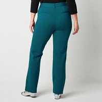 Liz Claiborne Emma Tailored Ponte Classic Fit Flare Trouser