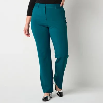 Liz Claiborne Emma Tailored Ponte Classic Fit Flare Trouser